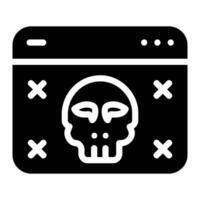 oscuro web glifo icono antecedentes blanco vector