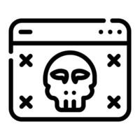 dark web Line Icon Background White vector