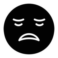 tired Glyph Icon Background White vector