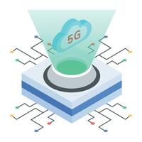 IOT Isometric Icon vector