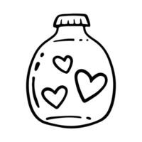 Valentine Element Illustration. Hand-Drawn Doodle Valentine Sign and Symbol vector