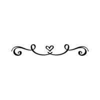 Hand-drawn vintage swirl ornament text dividers, arrows, flourishes, and laurel vector design elements set for decoration. Decorative Ornate Elements