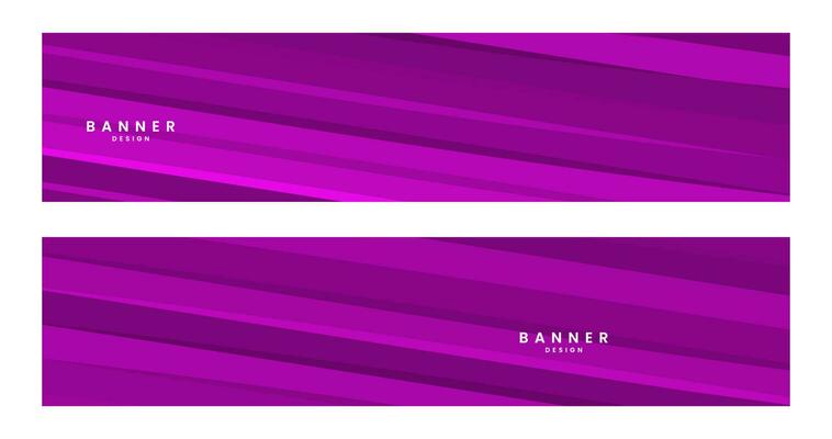 set of banners with abstract striped colorful background