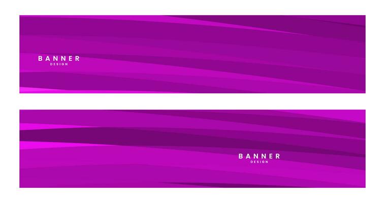 set of banners with abstract striped colorful background