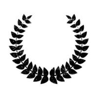 Vector black laurel wreath