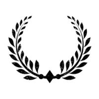 Vector black laurel wreath