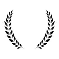 Vector black laurel wreath