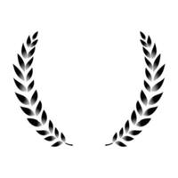 Vector black laurel wreath