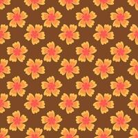 Floral surface pattern design for wrapping paper, packaging, fabrics, textiles vector