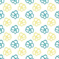 Floral surface pattern design for wrapping paper, packaging, fabrics, textiles vector