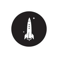 Space rocket icon. Rocket icon vector