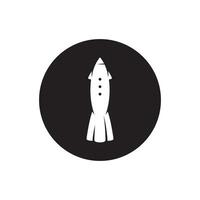 Space rocket icon. Rocket icon vector