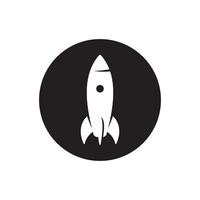 Space rocket icon. Rocket icon vector