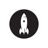 Space rocket icon. Rocket icon vector