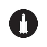 Space rocket icon. Rocket icon vector