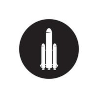 Space rocket icon. Rocket icon vector