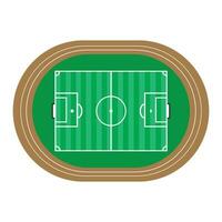 fútbol americano campo icono logo vector diseño modelo