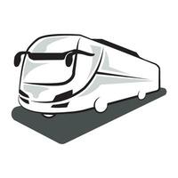 autobús coche icono logo vector diseño modelo