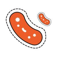 bacteria icon logo vector design template