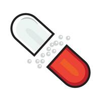 medicine capsules icon logo vector design template