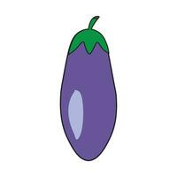 eggplant icon logo vector design template