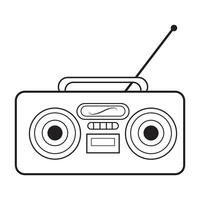 radio icono logo vector diseño modelo