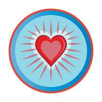 heart icon logo vector design template