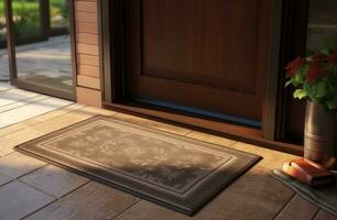 AI generated welcome mat for front door welcome mats photo