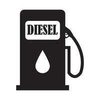 combustible diesel icono logo vector diseño modelo