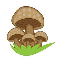 mushroom icon logo vector design template