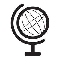 globe icon logo vector design template