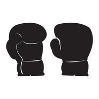 boxeo guantes icono logo vector diseño modelo
