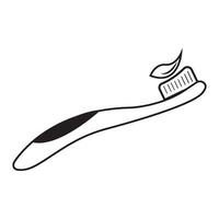 toothbrush icon logo vector design template