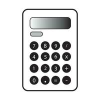 calculadora icono logo vector diseño modelo