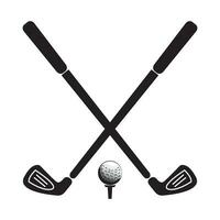 golf icon logo vector design template