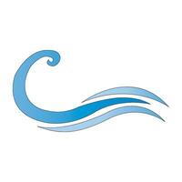 wave icon logo vector design template
