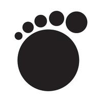 footprints icon logo vector design template