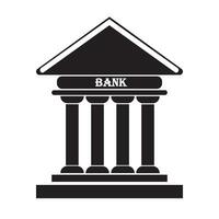 banco icono logo vector diseño modelo