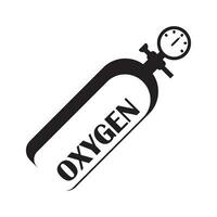 oxígeno tubo icono logo vector diseño modelo