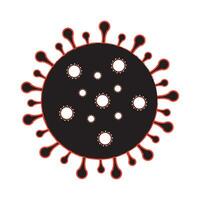 virus icon logo vector design template
