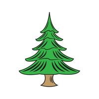 Navidad árbol icono logo vector diseño modelo