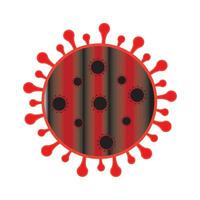 virus icon logo vector design template