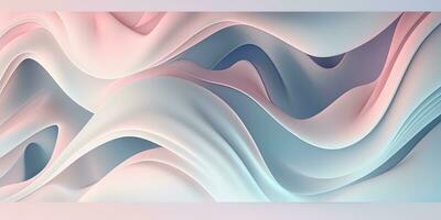 AI Generated The texture of wavy soft pink and blue. rose-color, rose-colour, rose. Beautiful soft crumpled pink silk texture. Generative AI photo