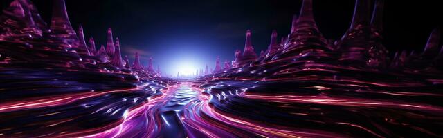 AI Generated Design element. 3D illustration. rendering. futuristic interior.AI Generative. photo