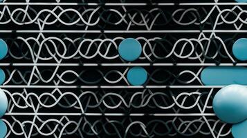 AI Generated Abstract Modern Geometry Exterior Architecture. Abstract business interior in minimalism. AI Generative. photo