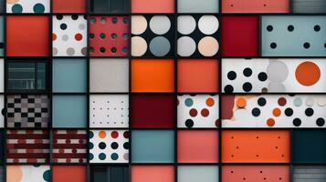 AI Generated Abstract Modern Geometry Exterior Architecture. Abstract business interior in minimalism. AI Generative. photo