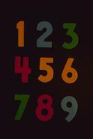 Background of numbers. from zero to nine. Numbers texture. Finance data concept. Matematic. Seamless pattern with numbers. financial crisis concept. Business success. photo