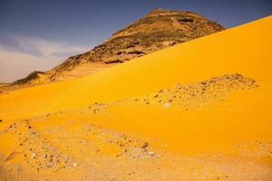 paisaje de Sáhara Desierto en Argelia, África foto