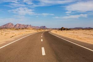 Landscape of sahara desert in Egypt. Conceptual for freedom, enjoying the journey. photo