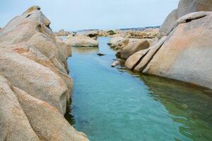 photo with beautiful landscape from the island of Sardinia, Italy